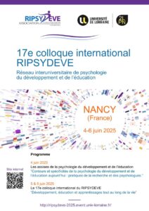 Assises et colloque RIPSYDEVE 2025